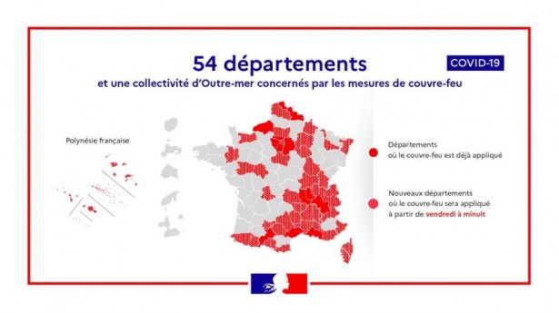 46 millions de français sont concernés par le couvre-feu.
