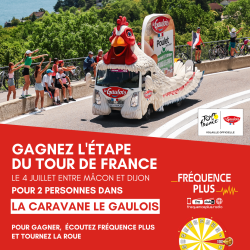 Gagnez l'étape du Tour de France entre Mâcon et Dijon dans la caravane Le Gaulois !
