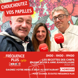 Chouchoutez vos papilles avec les chefs Maxime Ravier et Anne Jeanguillaume
