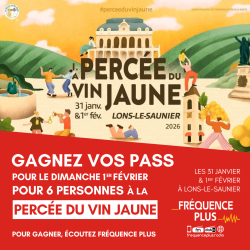 Gagnez la Percée du Vin Jaune à Lons-le-Saunier !