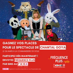 Gagnez vos places pour le spectacle de Chantal Goya le 26 mars à Dole