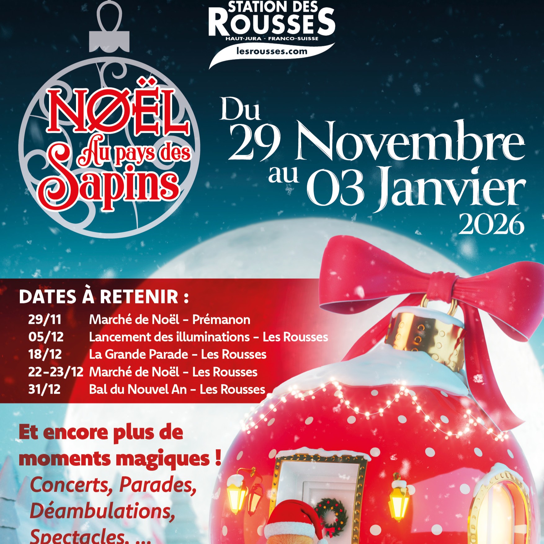 L'Actu du jour : Noël au pays des sapins à la station des Rousses